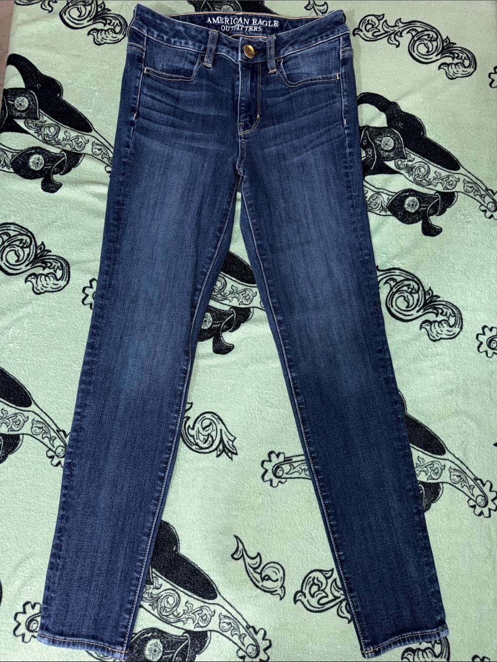 American Eagle Outfitters Navy Blue Skinny Jeans